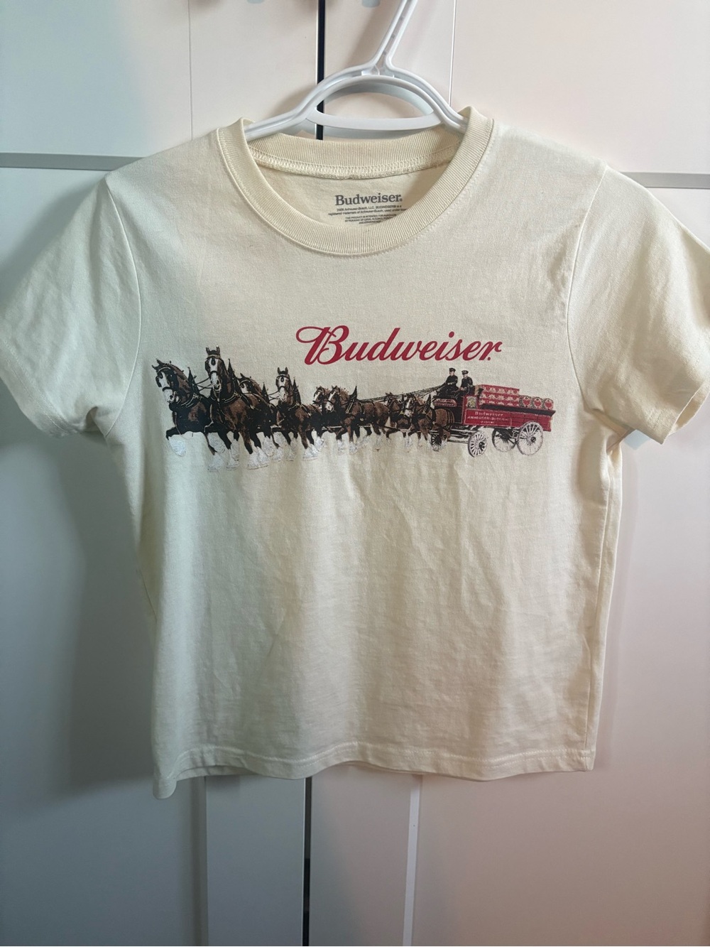 Budweiser Cream Logo T‑Shirt